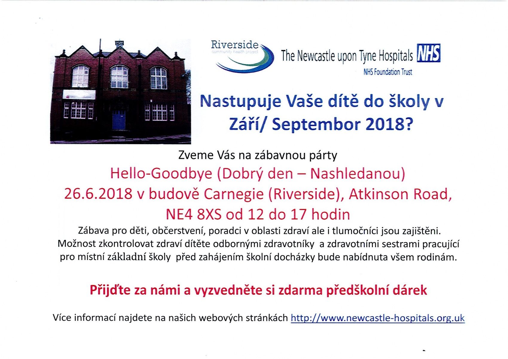 Hello Goodbye Czech Invite Bridgewater School